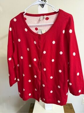 NWT Madison Polka Dot Cardigan
